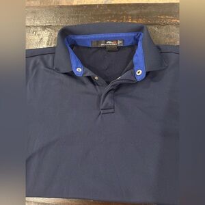 Navy Blue Polo Shirt men’s size small RLX Ralph Lauren B